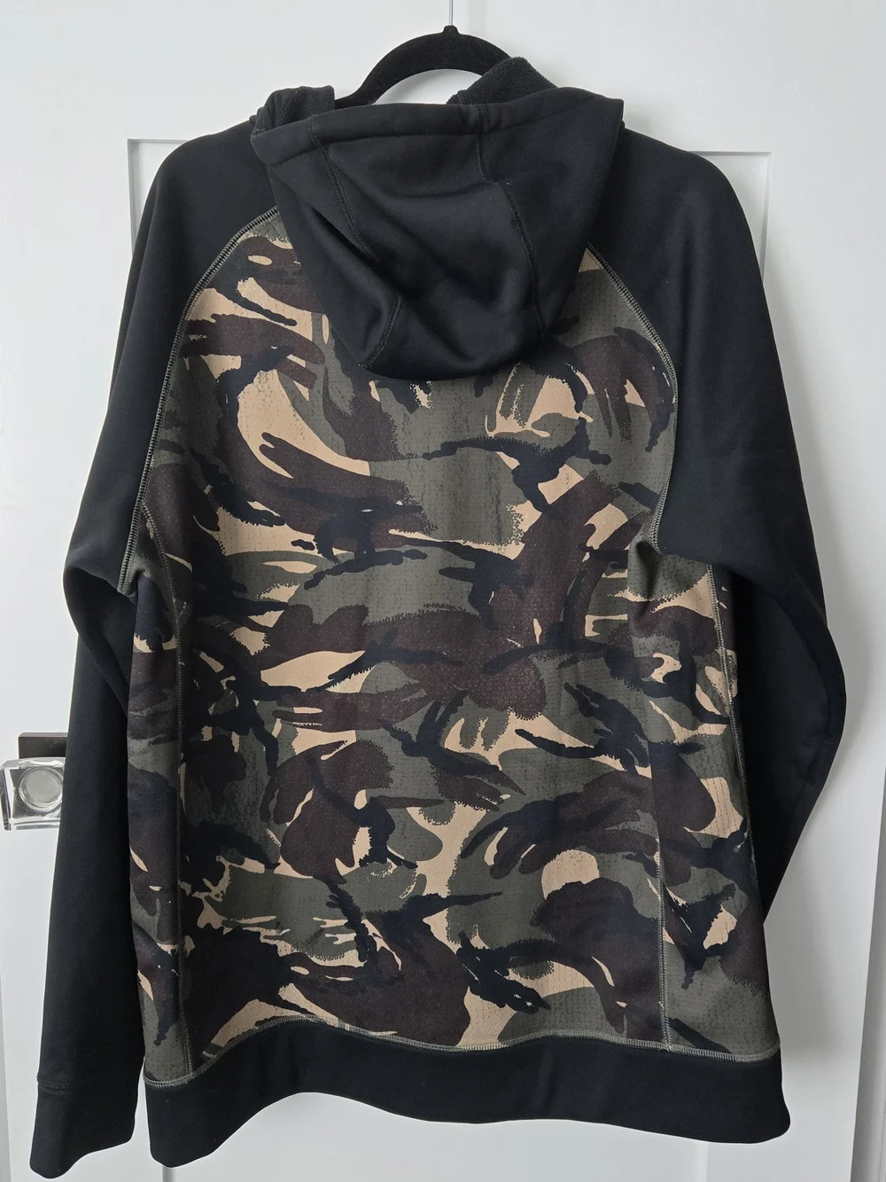 Like New! Mens XL Burton Camo Zip Hoodie - Black & Olive